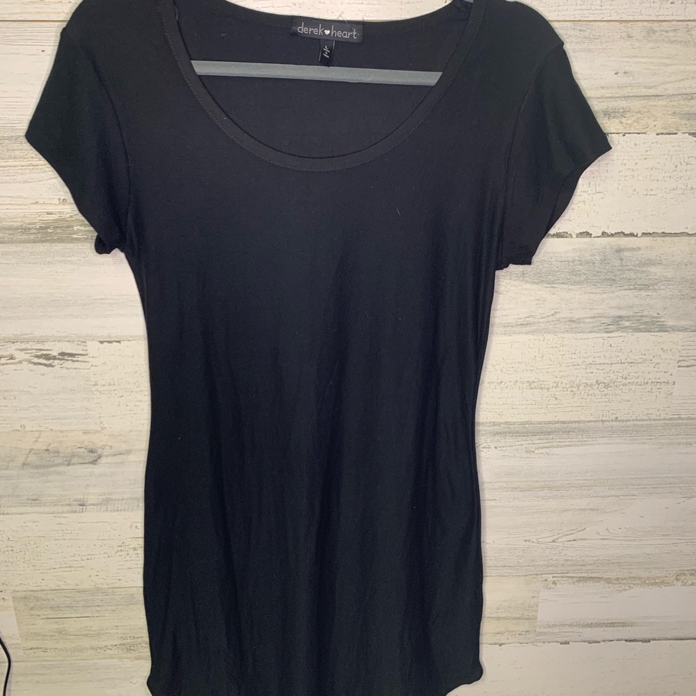 Black T-shirt dress